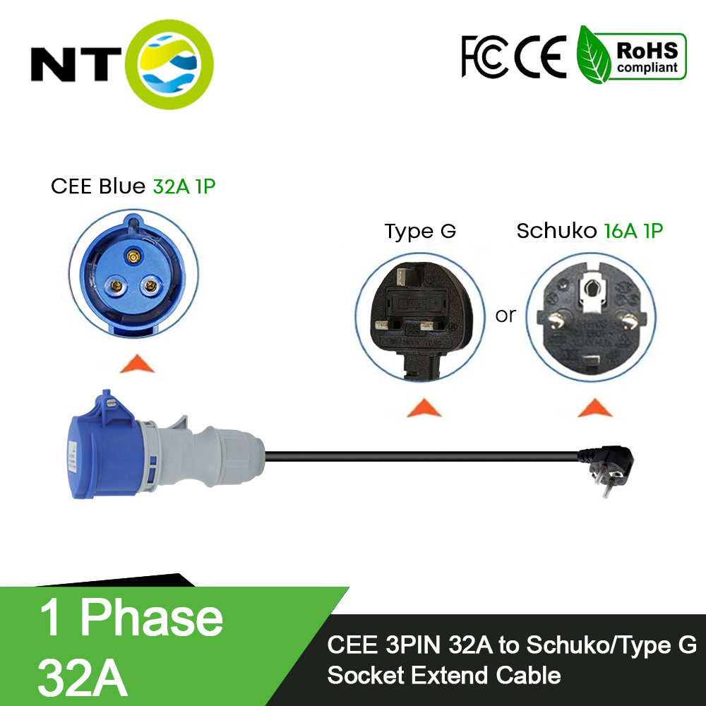 Enchufe Hembra CEE Azul NTO de - Ev Charger Adapter reseña y precio