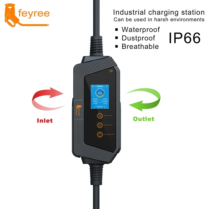 Cargador Portátil para Vehícul - Portable Ev Charger reseña y precio